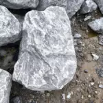Магнезит серый дымчатый 1 т, камень для ландшафта, валун, глыба, мегалит